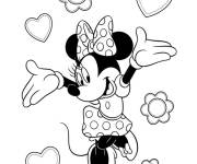 Coloriage Minnie facile