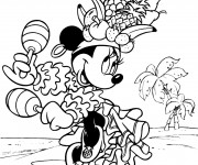 Coloriage Minnie grauit en ligne