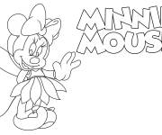 Coloriage Minnie Mouse