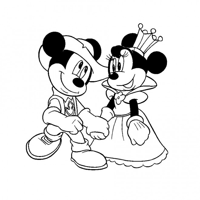 Coloriage et dessins gratuits Minnie mouse à imprimer