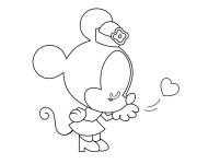 Coloriage Minnie Mouse facile
