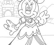 Coloriage Minnie princesse de Disney
