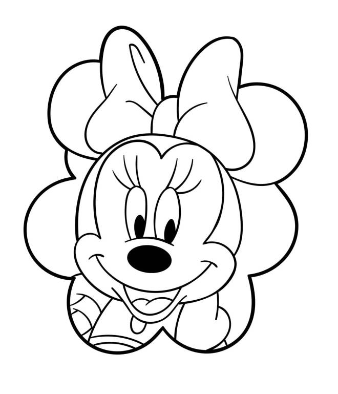 Coloriage Princesse Minnie