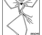 Coloriage Jack Skellington &agrave; la mode