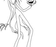 Coloriage Jack Skellington avec un citrouille &agrave; la main
