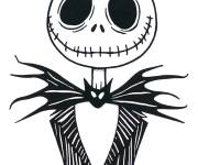 Coloriage Jack Skellington joyeux