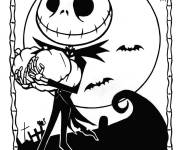 Coloriage Jack Skellington le seigneur des citrouilles