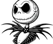 Coloriage Jack Skellington simple