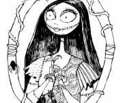 Coloriage et dessins gratuit La belle mort-vivant Sally à imprimer