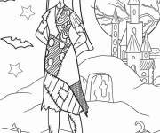 Coloriage La belle Sally d&eacute;taill&eacute;