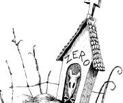 Coloriage et dessins gratuit La maison de Zero de Monsieur Jack à imprimer