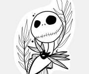 Coloriage et dessins gratuit La squelette Jack en miniature de la serie Monsieur Jack à imprimer