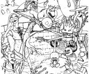 Coloriage Les h&eacute;ros dr&ocirc;les de L&rsquo;&Eacute;trange No&euml;l De Monsieur Jack
