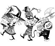 Coloriage Lock, Shock et Barrel avec des cadeaux