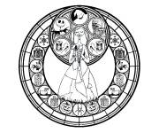 Coloriage Mandala de la belle Sally