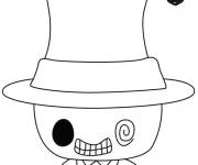 Coloriage Mayor facile de Monsieur Jack pour enfants