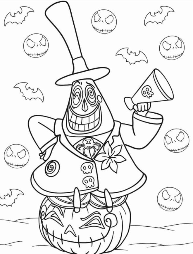 Coloriage Miss Mindy Mayor de Monsieur Jack dessin gratuit à imprimer