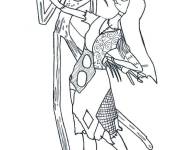 Coloriage Monsieur Jack en dansant avec Sally