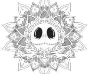 Coloriage Monsieur Jack en mandala