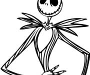 Coloriage Monsieur Jack, le squelette maigre