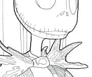 Coloriage Monsieur Jack portant une veste &eacute;l&eacute;gante