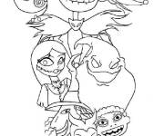 Coloriage Personnages de Monsieur Jack facile &agrave; colorier