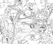 Coloriage Personnages du film Monsieur jack