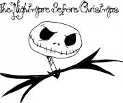 Coloriage Personnages principal de cartoon the nightmare before christmas