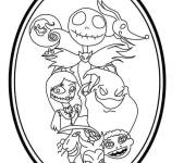 Coloriage Photo de Monsieur Jack avec ses amis