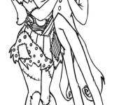 Coloriage Sally heureuse dans les bras de Jack