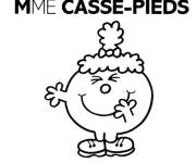 Coloriage Casse pieds de Monsieur Madame