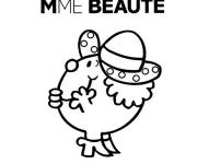 Coloriage Mme Beaut&eacute; de Monsieur Madame