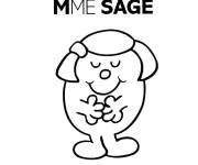 Coloriage Mme Sage de Monsieur Madame