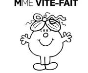 Coloriage Mme Vite fait de Monsieur Madame