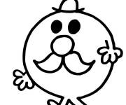 Coloriage Mr lent de Monsieur Madame