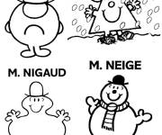 Coloriage Personnages de Monsieur madame dessin animé