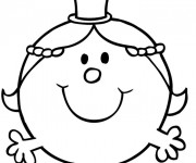 Coloriage et dessins gratuit Portrait Madame Princesse à imprimer
