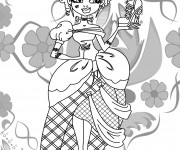 Coloriage Frankie Stein porte sa chaussure