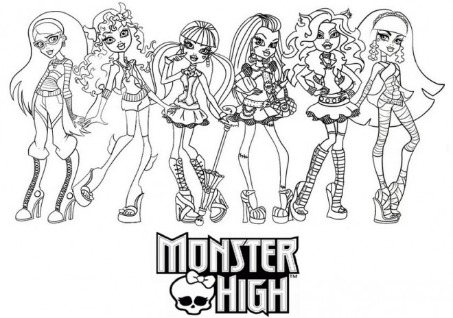 Coloriage Monster High à Télécharger