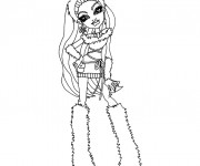 Coloriage et dessins gratuit Monster High Abbey Bominable à imprimer