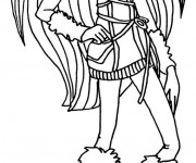Coloriage Monster High Abbey dessin anim&eacute;