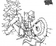 Coloriage Monster High Abbey et la neige