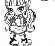 Coloriage et dessins gratuit Monster High baby à imprimer