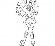 Coloriage Monster High Clawdeen