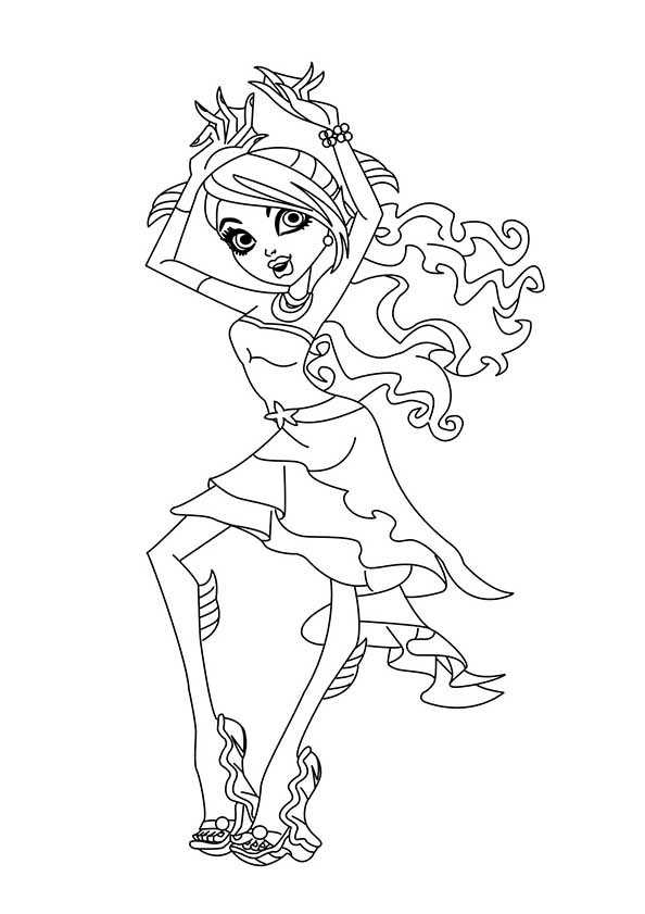 Coloriage Monster High dessin fille dessin gratuit à imprimer