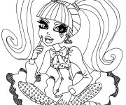 Coloriage et dessins gratuit Monster High Draculaura à imprimer