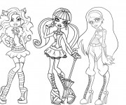 Coloriage et dessins gratuit Monster High facile à imprimer