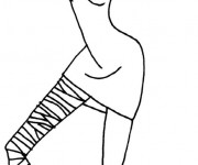 Coloriage Monster High fille danse en couleur