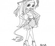Coloriage et dessins gratuit Monster High Frankie Stein à imprimer