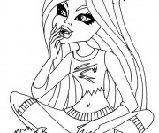 Coloriage et dessins gratuit Monster High Lagoona Blue à imprimer